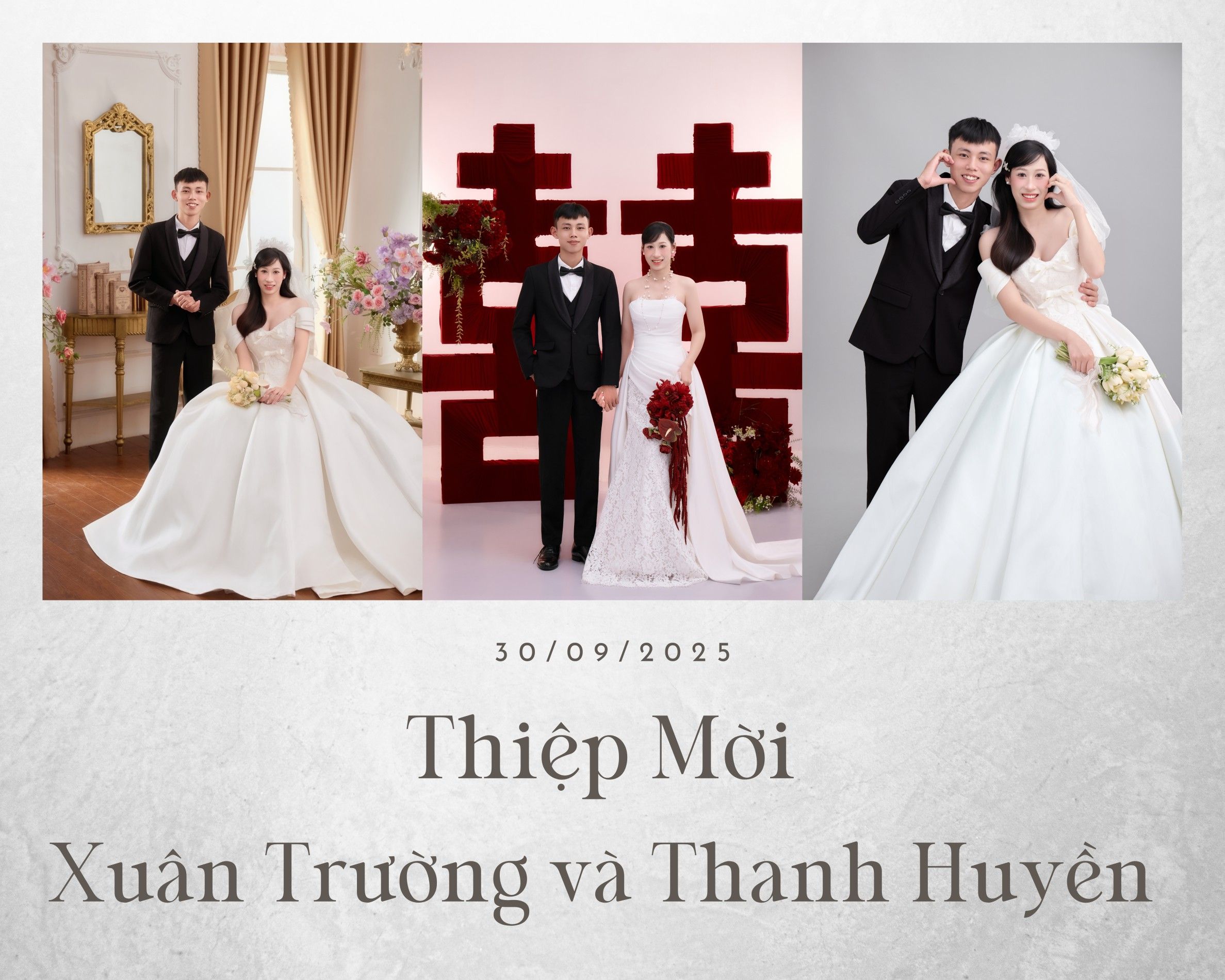 Thiệp Mời : Xuân Trường và Thanh Huyền