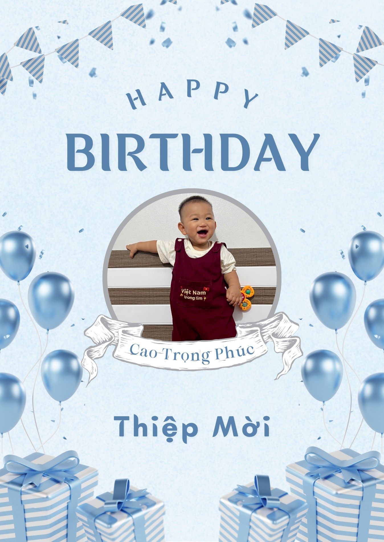 Thiệp Mời Sinh Nhật Cao Trọng Phúc